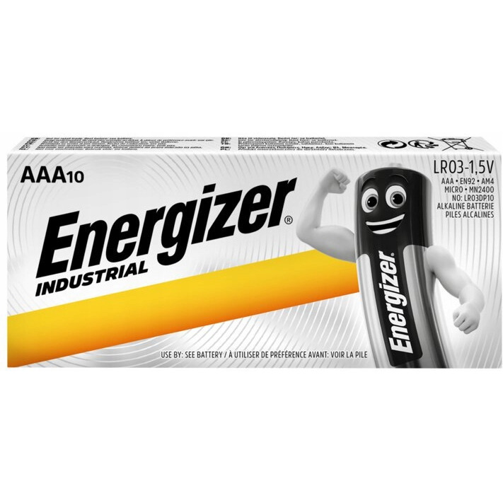 Bateria ENERGIZER Industrial, AAA, LR03, 1,5V, 10szt. BAK002